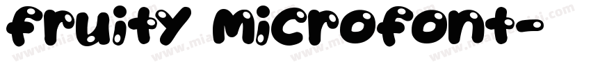 Fruity microfont字体转换